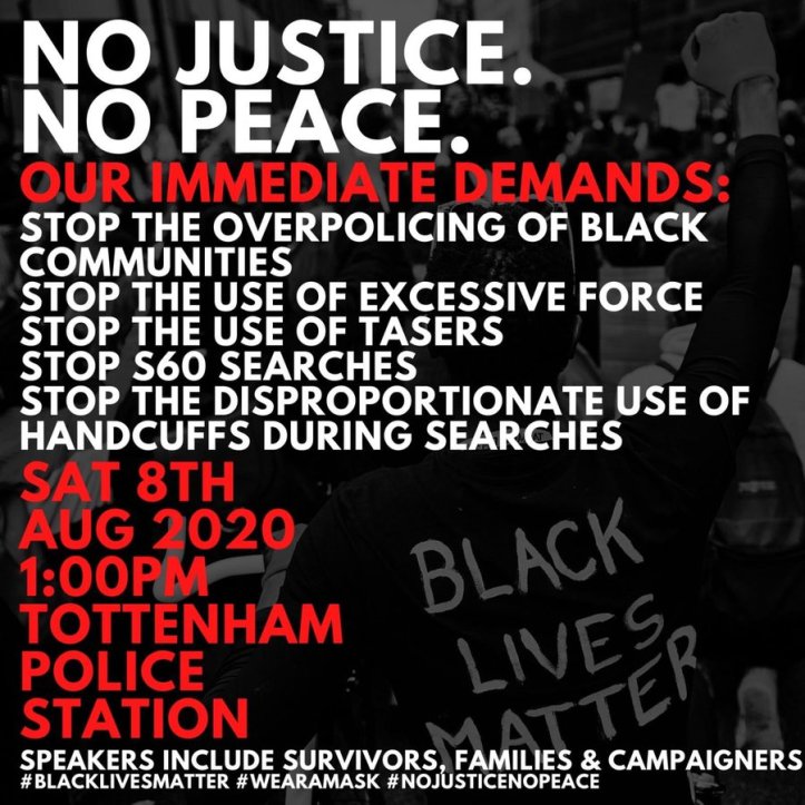 tottenham police station protest